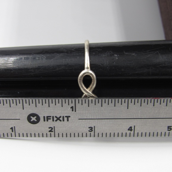 Size 5.75 Sterling Silver Dainty Infinity Band - Picture 5 of 6